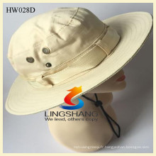 Hommes Femmes Waterproof Sun Bucket Boonie Hat Hunting Fishing Outdoor Wide Brim Cap